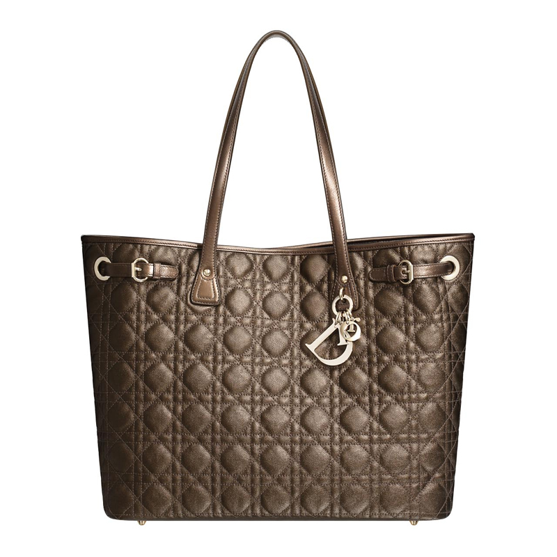 M1017OPCD M791 grande shopping bag Dior Panarea in bronzo tela